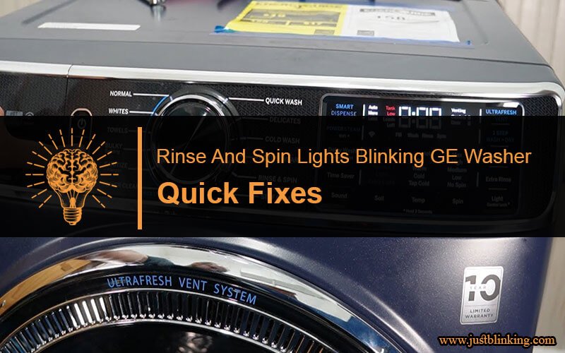 Rinse And Spin Lights Blinking GE Washer-Fi