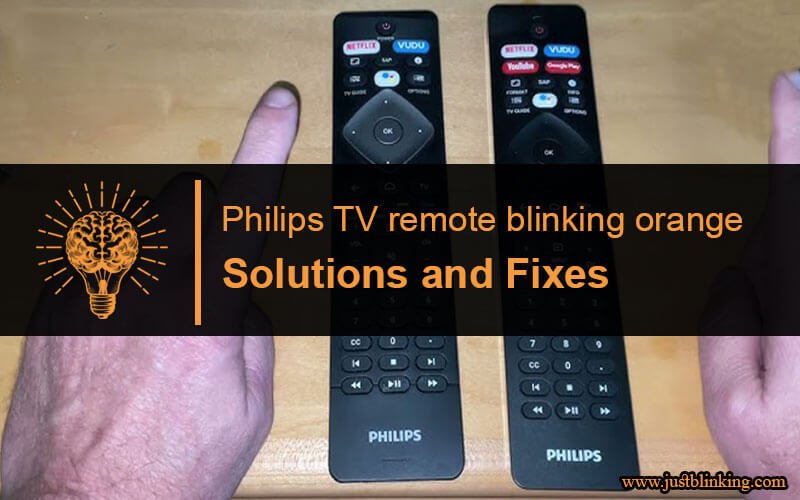 Philips TV remote blinking orange-Fi